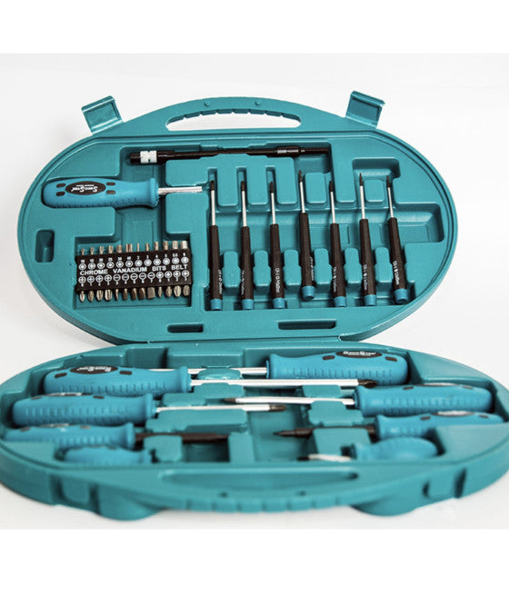 Juego magnético de destornillador de trinquete multiusos 28PZ con cabezales intercambiables 92186