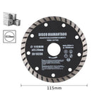 Diamond Disco segmented 115 mm para ladrillos de hormigón Molinillo flexible