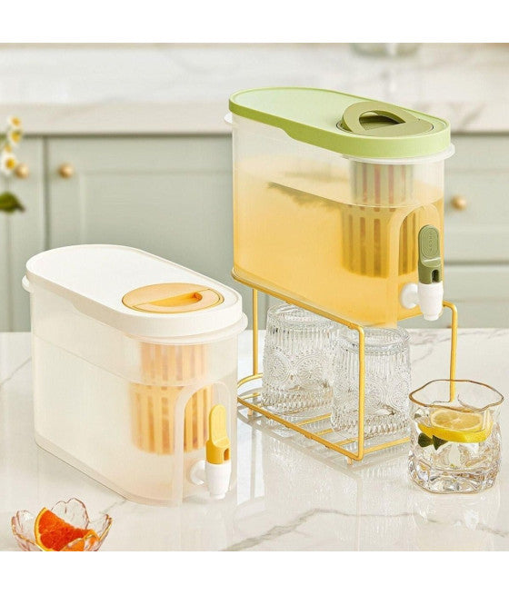 Tarro de contenedor de vidrio de 4 litros con grifo de vino de agua