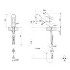 Ducha de mano extraíble de una sola palanca de lavamanos con ducha de mano extraíble 52992