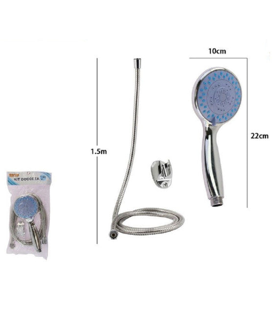 Cabeza de ducha de cabeza 1.8MT de ducha de mano soporte de mano gris 52048