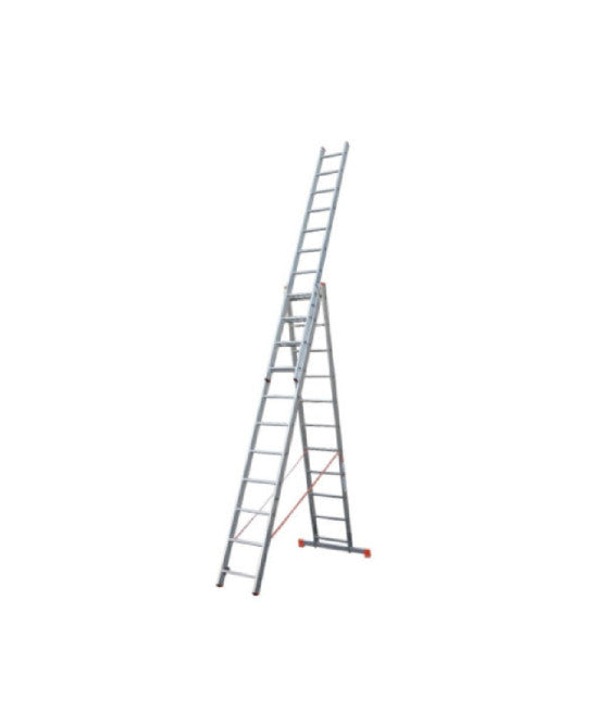 Escala plegable escalera 4 picaduras antideslizante aluminio scaletto max 150kg