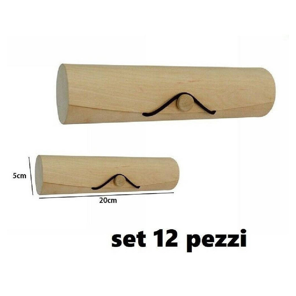 Establecer 12 cajas caja de madera Caja de madera Decoupage Jewellery Boxery 53484A