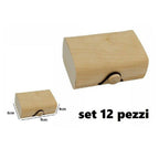 Establecer 12 cajas Caja de madera Caja de madera Decoupage Joyas de joyería conjunta 53489A