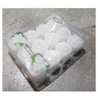 Establecer 12 piezas con velas perfumadas Blanco Jasmine Votive Decoration 23gr
