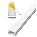 Establecer 2 1MT adhesivo glándula de cable con plástico blanco 20 x 10 mm