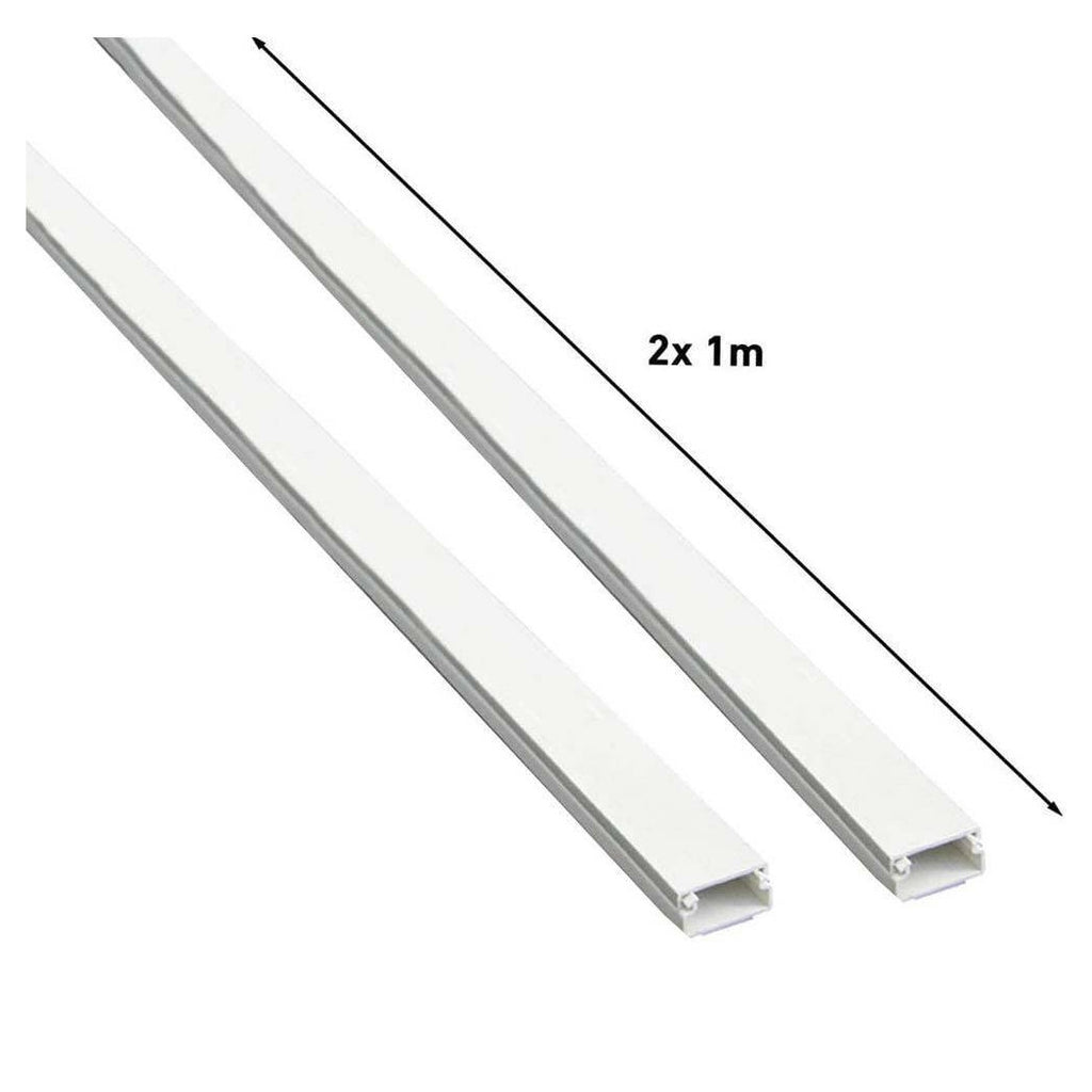 Establecer 2 1MT adhesivo glándula de cable con plástico blanco 20 x 10 mm