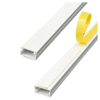 Establecer 2 1MT adhesivo glándula de cable con plástico blanco 20 x 10 mm
