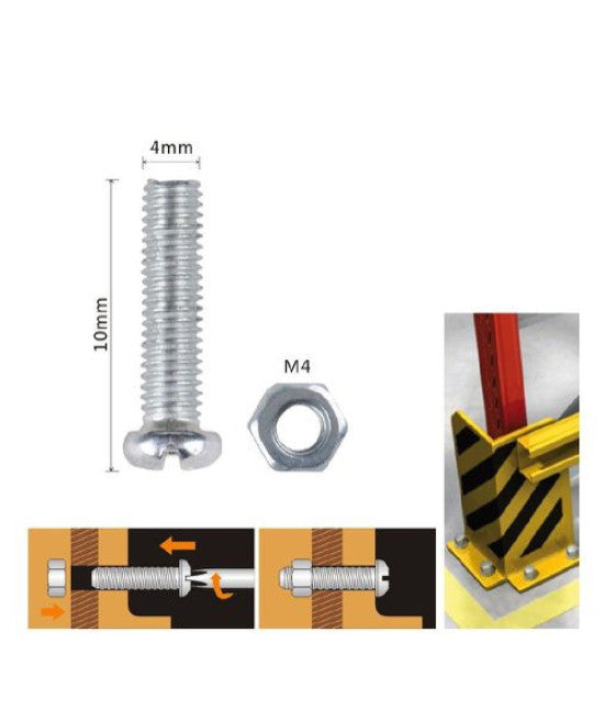 KIT 420 Tornillos de cabeza de cabeza redonda plana CrossPrint CrossPrint 12 Mediciones