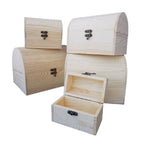 Establecer 5 cajas de madera Caja decoupage Matrioska joyería caja de caja