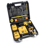 Establecer 78pcs Taladro Destornillador con batería 24V Accesorios de litio recargable 24V Maleta
