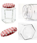 Set 6 pieces Stainless steel jar 10 x 11 cm Sugar food coffee kitchen