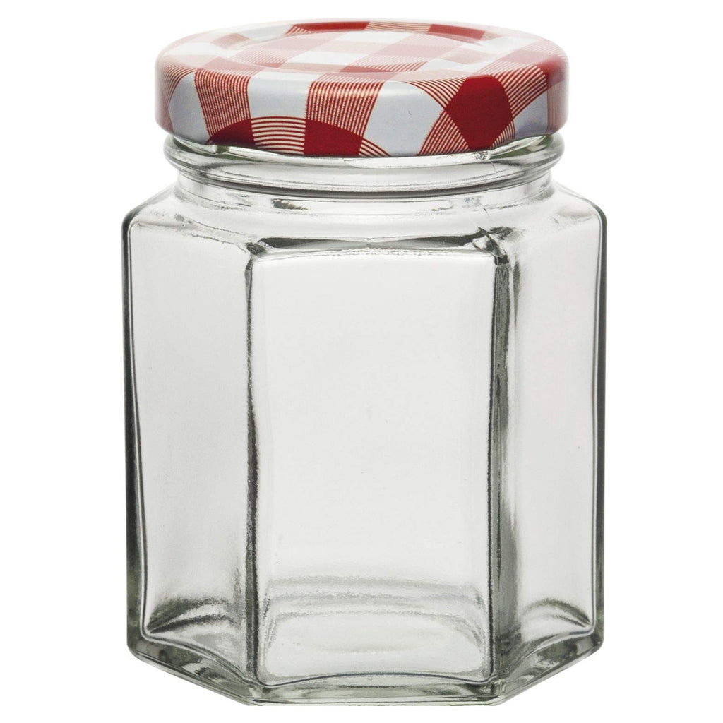 Establecer contenedor de jarra de vidrio de 12 piezas con una cubierta de 290 ml