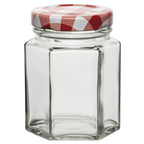 Establecer contenedor de jarra de vidrio de 12 piezas con una cubierta de 290 ml