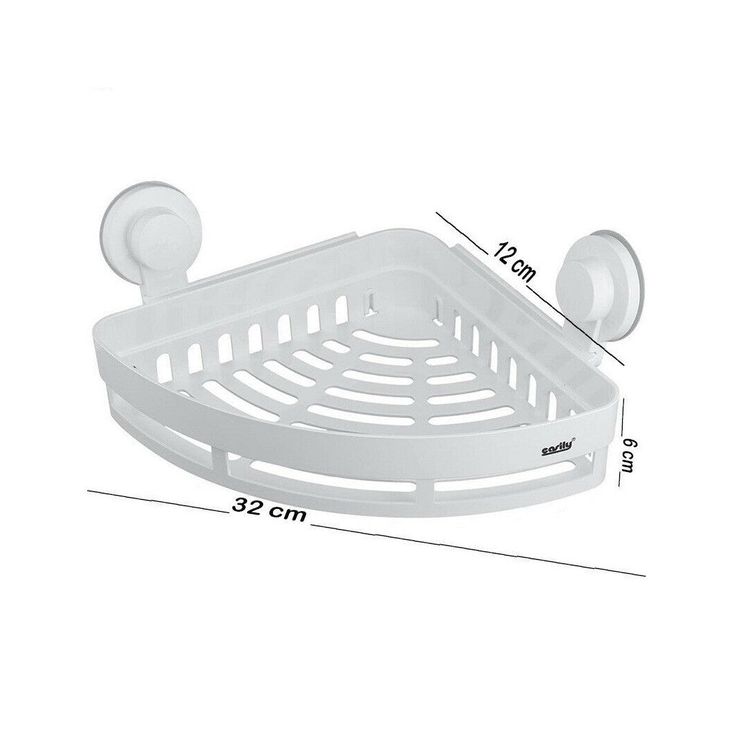 Estante con ventosa de ángulo de copa para duchar sapone champús champús