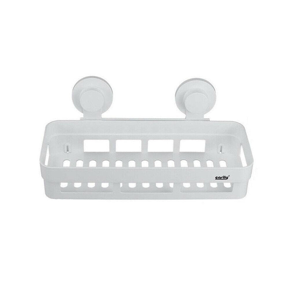 Estante con ventosa de ventosa X Soporte de jabón de ducha rectangular Shampoo Shampoos