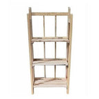 Estante de madera 3 estantes Plantas Puertas Estantes Muebles