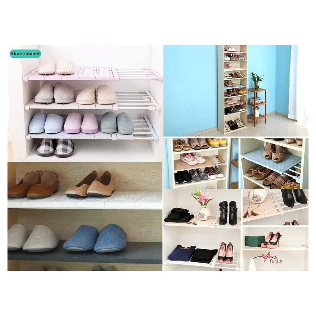 Estante telescópico para armario ajustable 24 cm extensible de acero de 70-120 cm