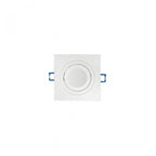 Foco cuadrado blanco 80mm Portfolet P10 GU10 incorporado IP20