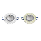 Foco empotrado para foco redondo vidrio blanco venas plata P15