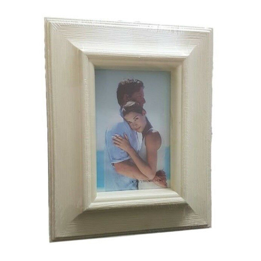 Foto del marco de la foto Foto de la foto 13 x 18 cm Crema de efecto de madera