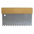 Fracción de la llana de Dentata para la manija de pegamento de acero de madera 4 "10 cm