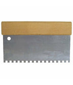 Fracción de la llana de Dentata para la manija de pegamento de acero de madera 4 "10 cm