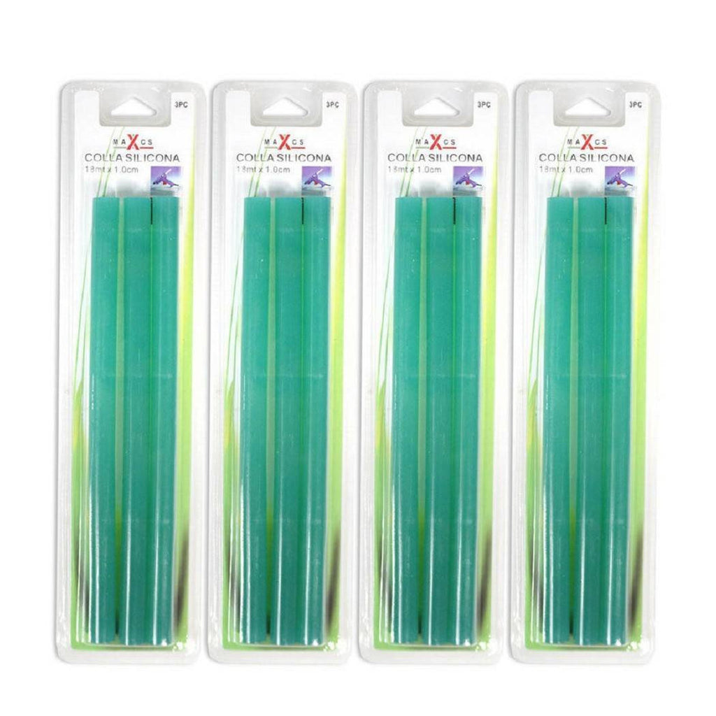 Glue Sticks 12 unids para pistola caliente Máquina de encolado verde 12PZ Stick 18x1 cm