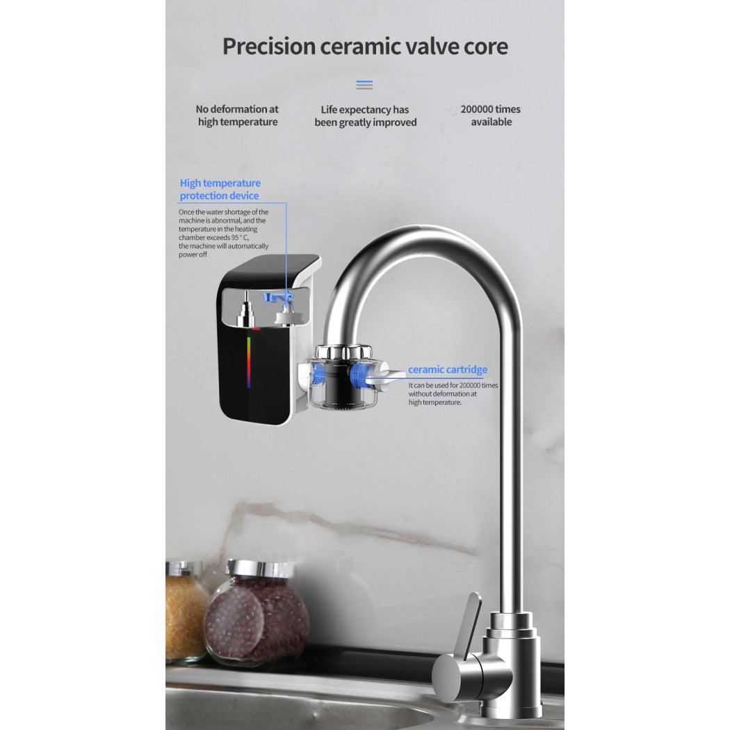 Grifo eléctrico para agua caliente instantánea sin caldera con pantalla FO-J07