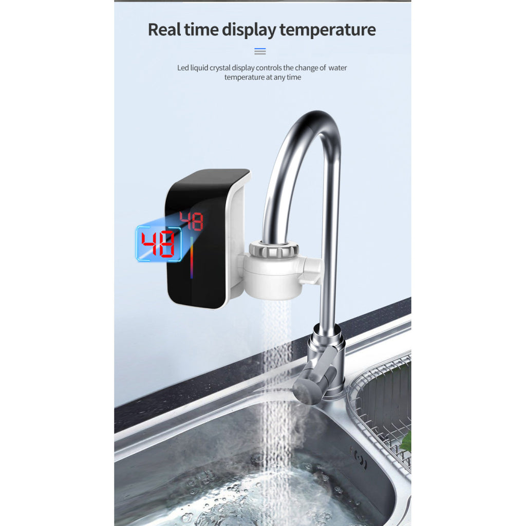 Grifo eléctrico para agua caliente instantánea sin caldera con pantalla FO-J07