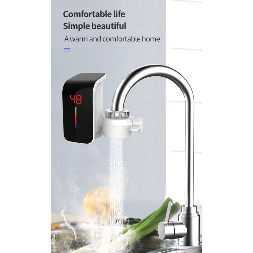 Grifo eléctrico para agua caliente instantánea sin caldera con pantalla FO-J07