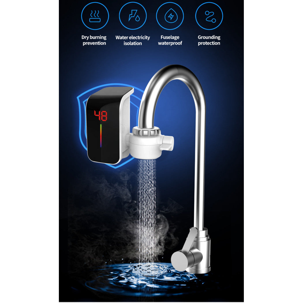 Grifo eléctrico para agua caliente instantánea sin caldera con pantalla FO-J07