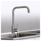 Grifo Fregadero cocina Canna High Square Satin Satin Brass Mezcador 52813