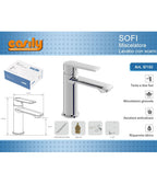 Baño Tap Tapones de ducha Baño Mezclador Doble Perilla Bronce Satén Bronce