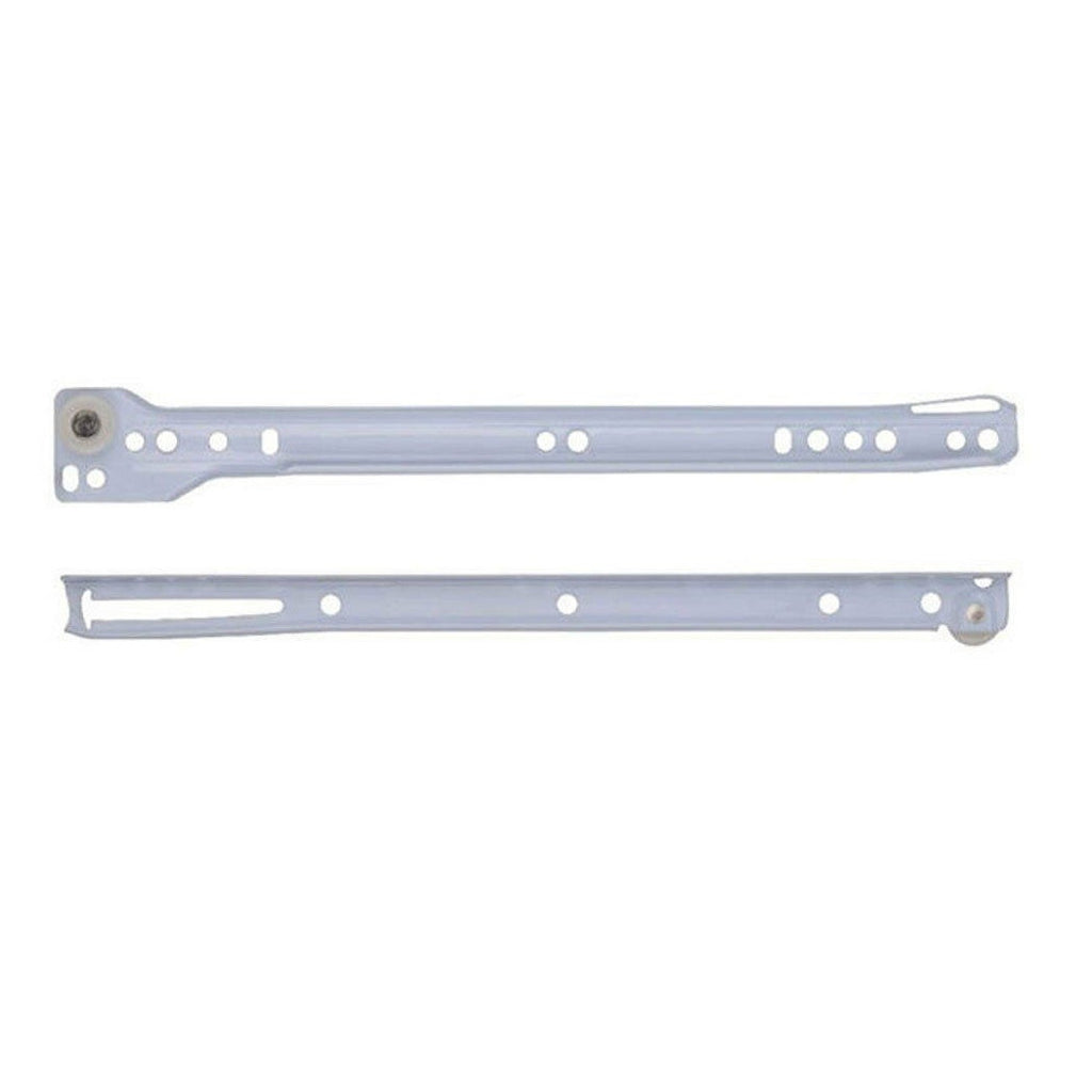 Guías de cajones Guías de 2pcs Rodillo deslizante de acero blanco