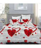 Doubleface doble edredón 1 cuadrado y 1/2 medio beige hipoalergénico marrón