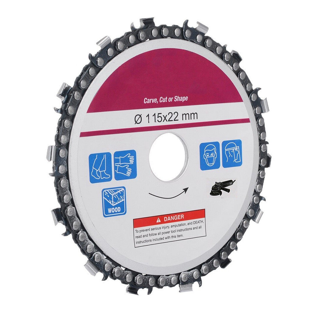 Hoja de corte de madera de madera de madera para molinillo angular 125 x 22 mm