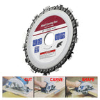 Hoja de corte de madera de madera de madera para molinillo angular 125 x 22 mm