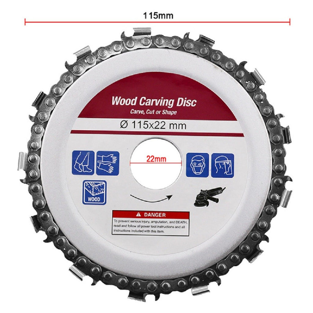 Hoja de corte de madera de madera de madera para molinillo angular 125 x 22 mm