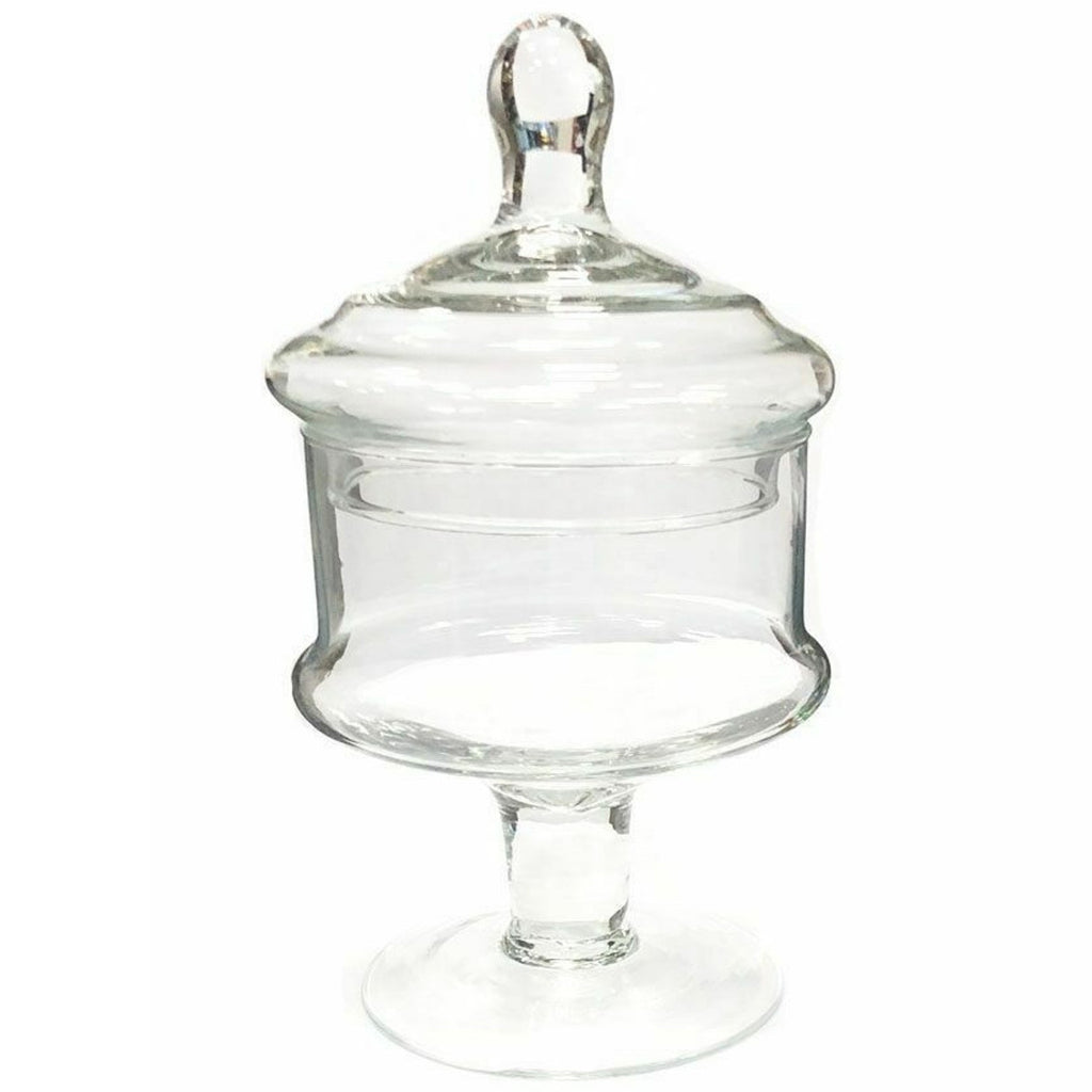 Jarrón con la tapa de ampolla de la galleta para el vidrio lleno de 23 cm