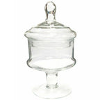 Jarrón con la tapa de ampolla de la galleta para el vidrio lleno de 23 cm