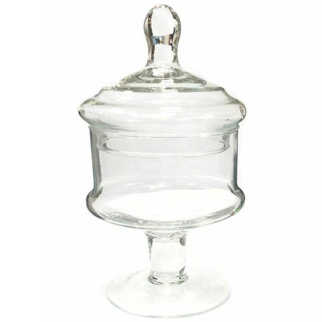 Jarrón con la tapa de ampolla de la galleta para el vidrio lleno de 23 cm