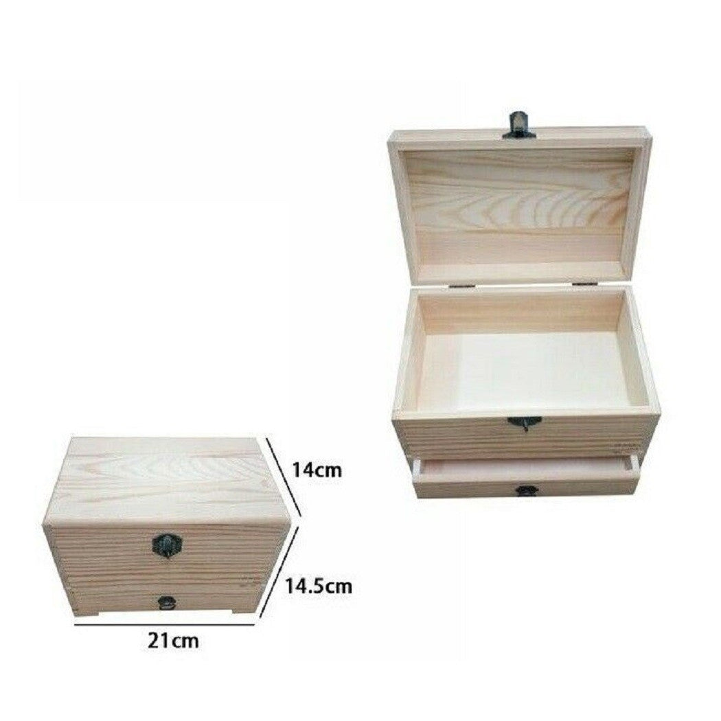 Joyero de madera Boletín Tablero con Decoupage de cajón 53393A