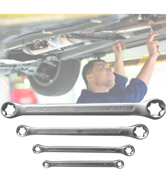 Set 17 PCS brújula hexagonal 1/2 "de 8 a 24 mm con trinquete STRUNG MR70795