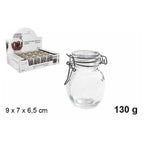 Juego de tarro de tarro de 24 piezas con tapa de la puerta de la especia de cristal 130 gr