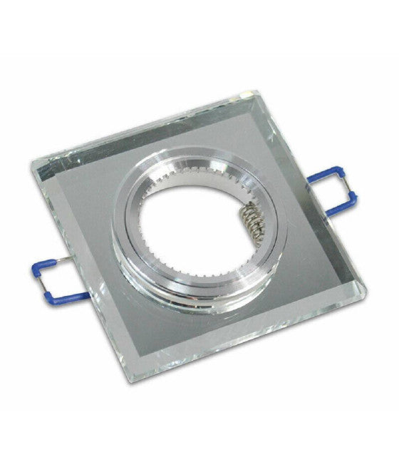 Juego de vidrio empotrado en espejo de efecto de vidrio de 60 mm de plata de plata P18