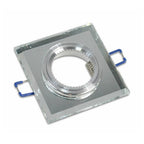 Juego de vidrio empotrado en espejo de efecto de vidrio de 60 mm de plata de plata P18