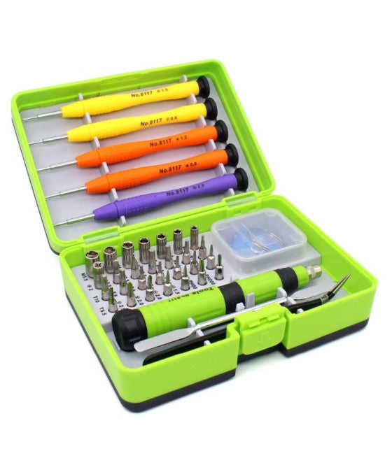 Kit de destornillador de trinquete multiuso 27 PCS magnético con mango antideslizante 92187