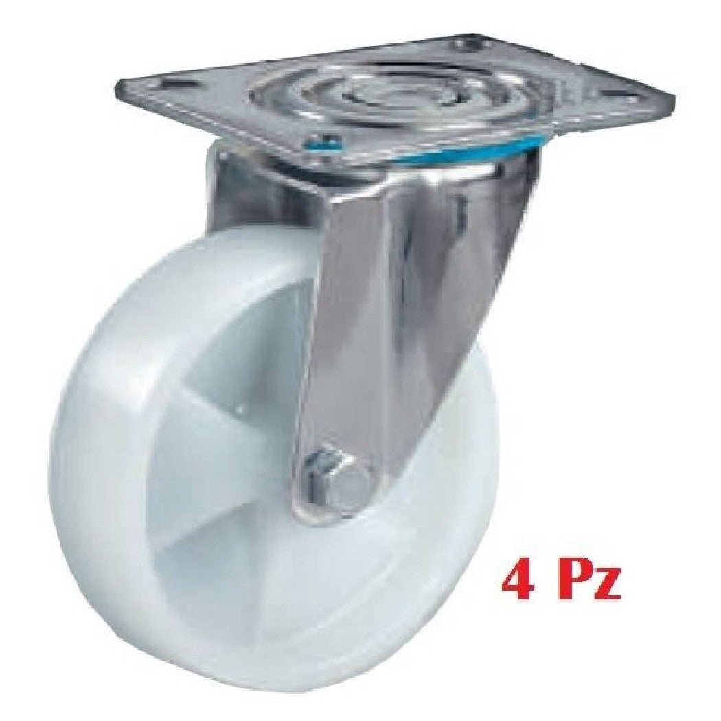 Kit de 4 ruedas rueda de rueda de rueda de rueda para carretillas carretillas Soporte giratorio