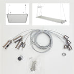 KIT DE FIJACIÓN PARA PANELES LED CABLE DE TECHO SUSPENDIDO CABLE DE ALAMBRE